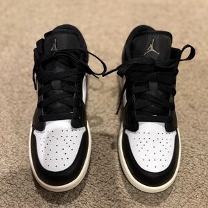 Nike Black and White Air Jordan Retro I Low Shoes. Wore only once ..